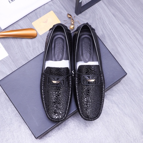 Replica Armani Leather Shoes For Men #1178959 $68.00 USD for Wholesale