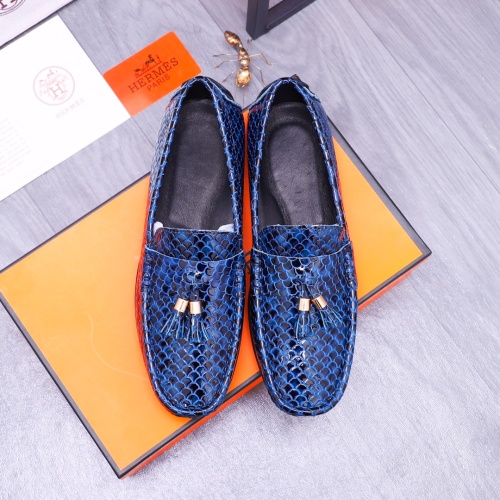 Replica Hermes Leather Shoes For Men #1178961 $68.00 USD for Wholesale