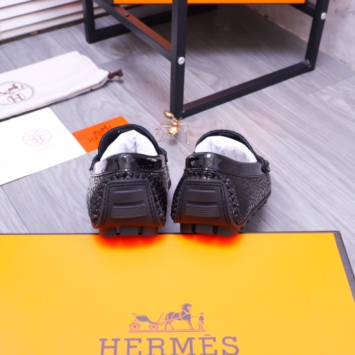 Replica Hermes Leather Shoes For Men #1178962 $68.00 USD for Wholesale