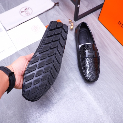 Replica Hermes Leather Shoes For Men #1178964 $68.00 USD for Wholesale
