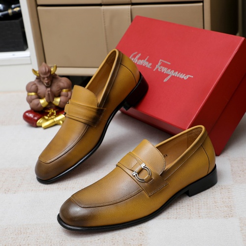 Salvatore Ferragamo Leather Shoes For Men #1178965 $85.00 USD, Wholesale Replica Salvatore Ferragamo Leather Shoes