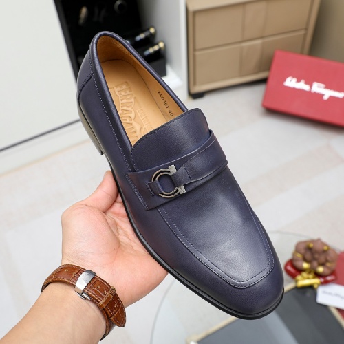 Replica Salvatore Ferragamo Leather Shoes For Men #1178966 $85.00 USD for Wholesale