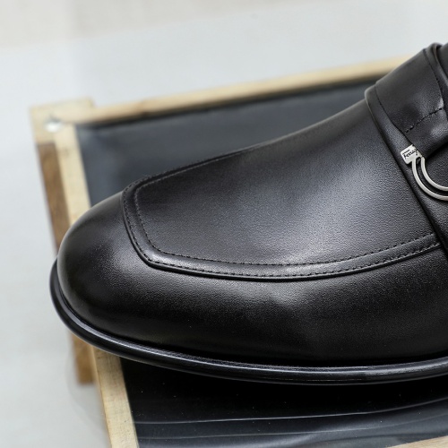 Replica Salvatore Ferragamo Leather Shoes For Men #1178967 $85.00 USD for Wholesale