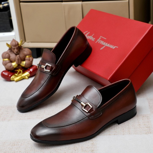 Salvatore Ferragamo Leather Shoes For Men #1178969 $85.00 USD, Wholesale Replica Salvatore Ferragamo Leather Shoes