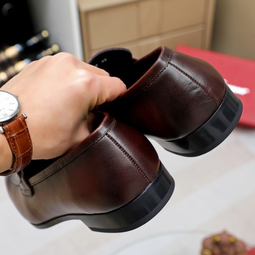 Replica Salvatore Ferragamo Leather Shoes For Men #1178969 $85.00 USD for Wholesale