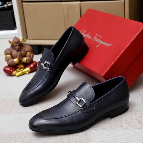 Salvatore Ferragamo Leather Shoes For Men #1178975 $85.00 USD, Wholesale Replica Salvatore Ferragamo Leather Shoes