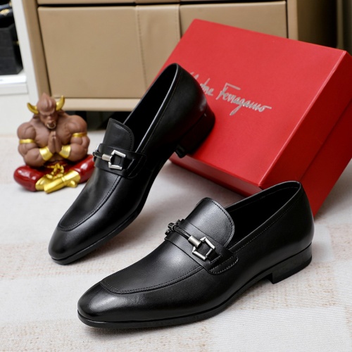 Salvatore Ferragamo Leather Shoes For Men #1178976 $85.00 USD, Wholesale Replica Salvatore Ferragamo Leather Shoes
