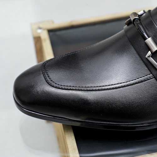 Replica Salvatore Ferragamo Leather Shoes For Men #1178976 $85.00 USD for Wholesale