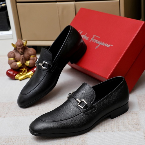Salvatore Ferragamo Leather Shoes For Men #1178977 $85.00 USD, Wholesale Replica Salvatore Ferragamo Leather Shoes