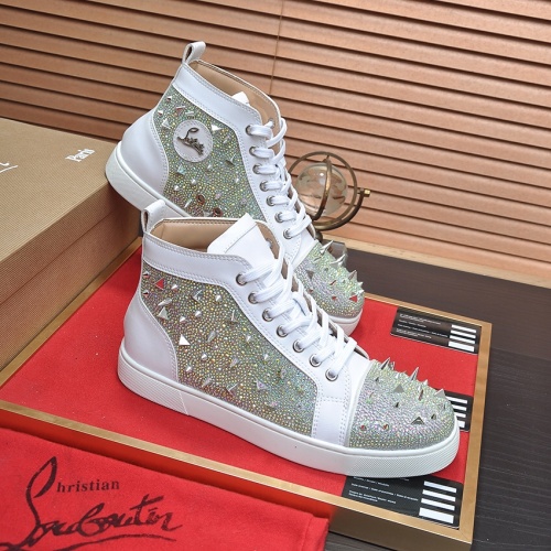 Christian Louboutin High Top Shoes For Men #1179108 $88.00 USD, Wholesale Replica Christian Louboutin High Top Shoes