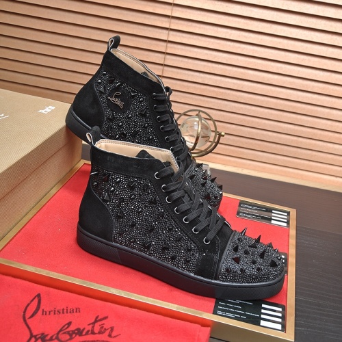 Christian Louboutin High Top Shoes For Men #1179109 $88.00 USD, Wholesale Replica Christian Louboutin High Top Shoes