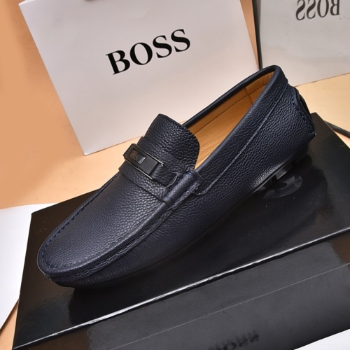 Replica Boss Leather Shoes For Men #1179110 $80.00 USD for Wholesale