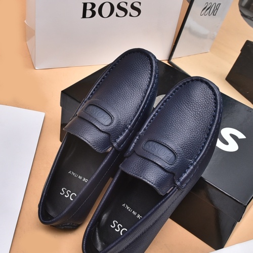 Replica Boss Leather Shoes For Men #1179112 $80.00 USD for Wholesale