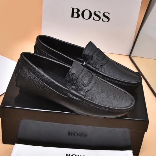Boss Leather Shoes For Men #1179113 $80.00 USD, Wholesale Replica Boss Leather Shoes