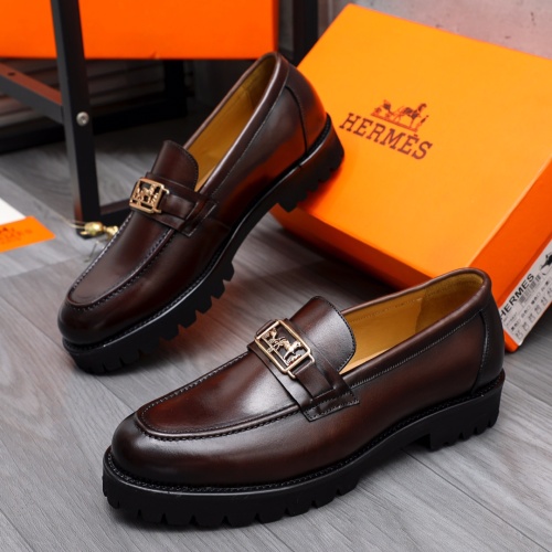 Hermes Leather Shoes For Men #1179145 $82.00 USD, Wholesale Replica Hermes Leather Shoes