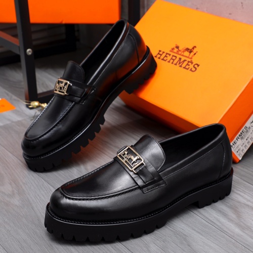 Hermes Leather Shoes For Men #1179147 $82.00 USD, Wholesale Replica Hermes Leather Shoes