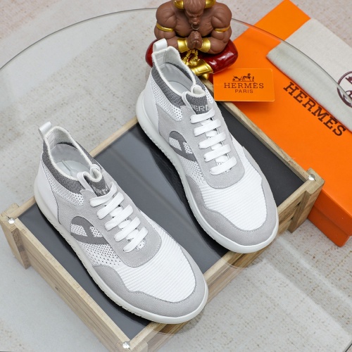Replica Hermes Casual Shoes For Men #1179153 $80.00 USD for Wholesale
