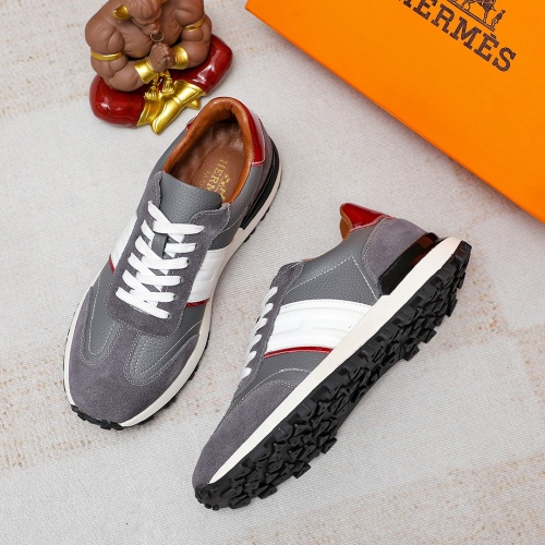 Replica Hermes Casual Shoes For Men #1179155 $76.00 USD for Wholesale
