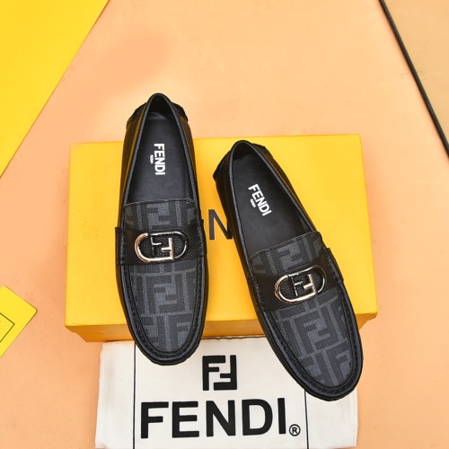 Fendi Leather Shoes For Men #1179175 $80.00 USD, Wholesale Replica Fendi Leather Shoes