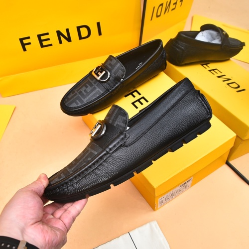 Replica Fendi Leather Shoes For Men #1179175 $80.00 USD for Wholesale