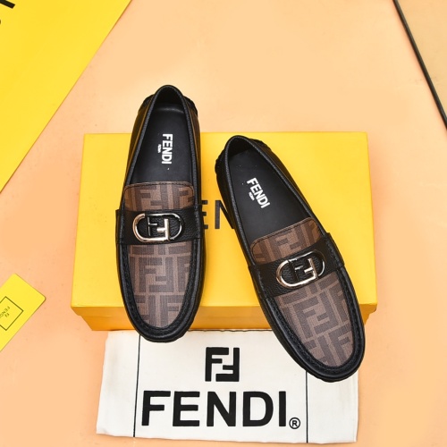 Fendi Leather Shoes For Men #1179176 $80.00 USD, Wholesale Replica Fendi Leather Shoes