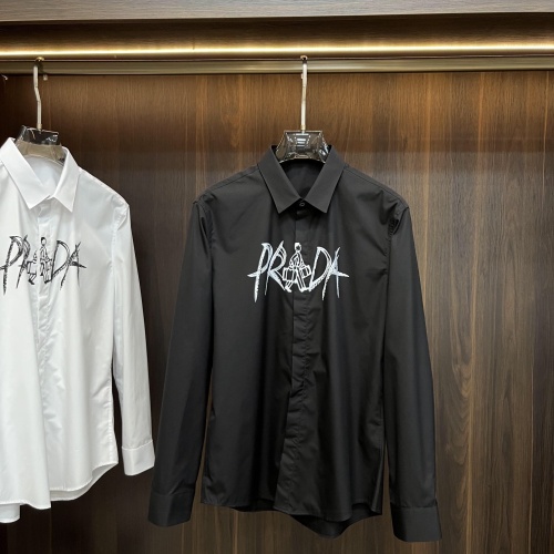 Prada Shirts Long Sleeved For Men #1179228 $92.00 USD, Wholesale Replica Prada Shirts