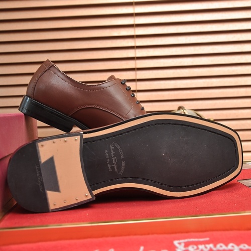 Replica Salvatore Ferragamo Leather Shoes For Men #1179328 $108.00 USD for Wholesale