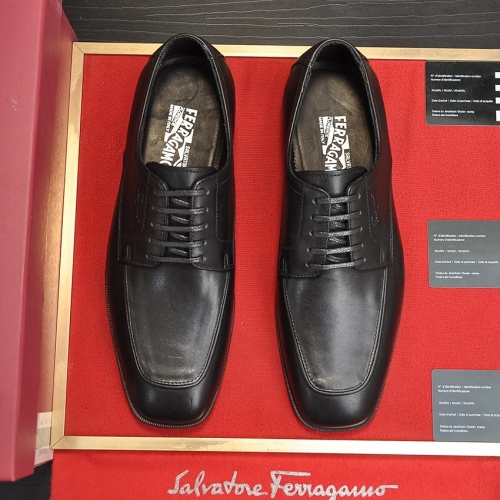 Replica Salvatore Ferragamo Leather Shoes For Men #1179329 $108.00 USD for Wholesale
