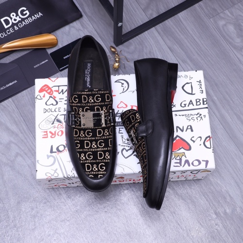 Replica Dolce & Gabbana D&G Leather Shoes For Men #1179731 $100.00 USD for Wholesale