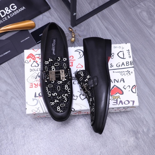 Replica Dolce & Gabbana D&G Leather Shoes For Men #1179733 $100.00 USD for Wholesale