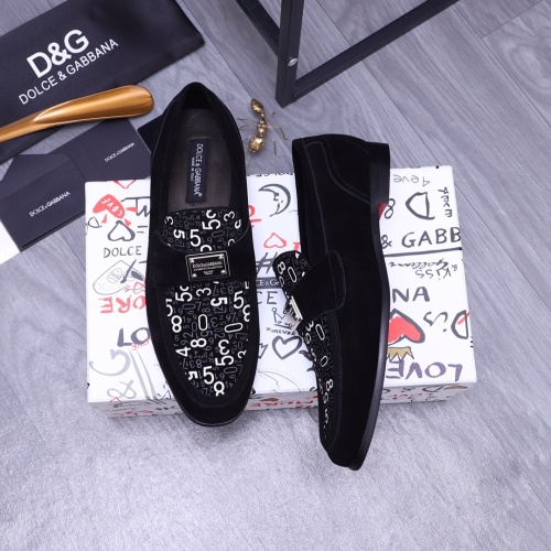 Replica Dolce & Gabbana D&G Leather Shoes For Men #1179735 $100.00 USD for Wholesale