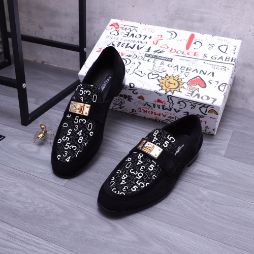 Dolce &amp; Gabbana D&amp;G Leather Shoes For Men #1179736 $100.00 USD, Wholesale Replica Dolce &amp; Gabbana D&amp;G Leather Shoes