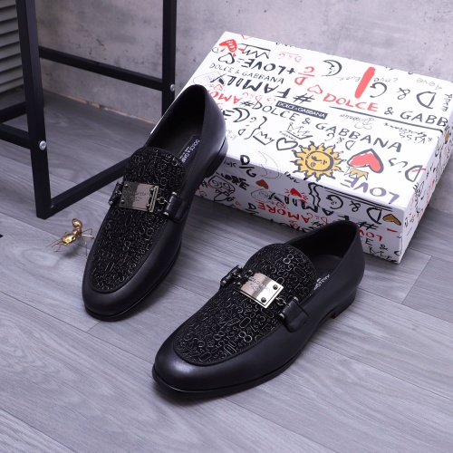 Dolce &amp; Gabbana D&amp;G Leather Shoes For Men #1179737 $100.00 USD, Wholesale Replica Dolce &amp; Gabbana D&amp;G Leather Shoes