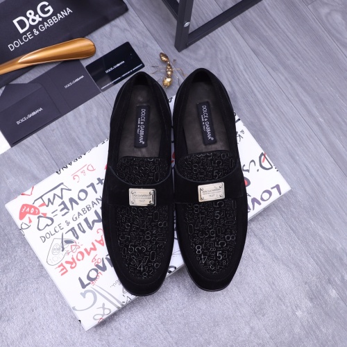 Replica Dolce & Gabbana D&G Leather Shoes For Men #1179738 $100.00 USD for Wholesale