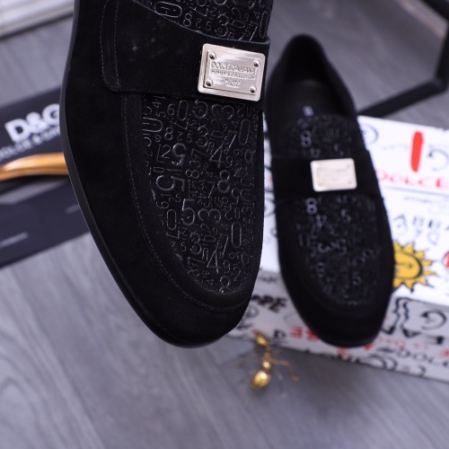 Replica Dolce & Gabbana D&G Leather Shoes For Men #1179738 $100.00 USD for Wholesale