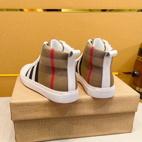 Replica Burberry High Tops Shoes For Men #1179876 $80.00 USD for Wholesale