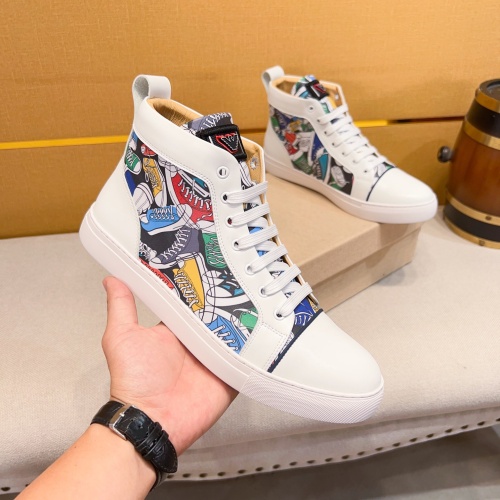 Replica Armani High Tops Shoes For Men #1179879 $80.00 USD for Wholesale