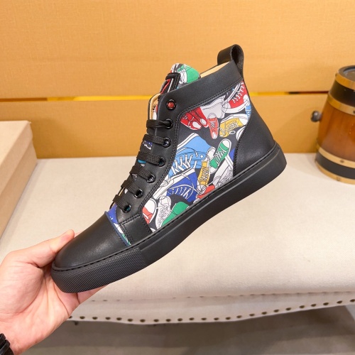 Replica Armani High Tops Shoes For Men #1179880 $80.00 USD for Wholesale