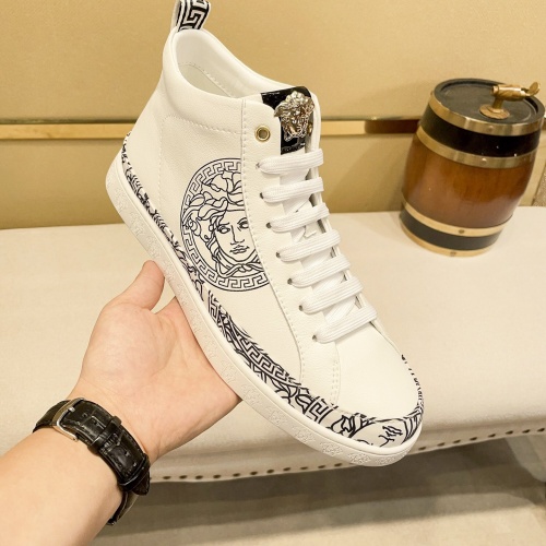 Replica Versace High Tops Shoes For Men #1179886 $80.00 USD for Wholesale