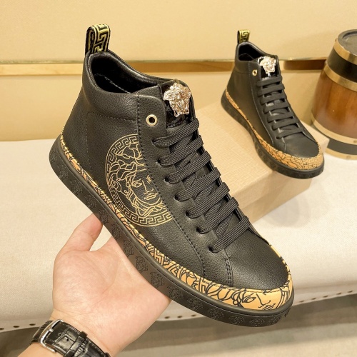 Replica Versace High Tops Shoes For Men #1179887 $80.00 USD for Wholesale