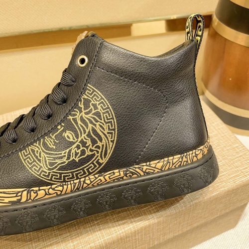 Replica Versace High Tops Shoes For Men #1179887 $80.00 USD for Wholesale
