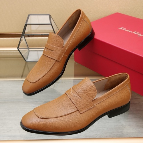 Salvatore Ferragamo Leather Shoes For Men #1179928 $125.00 USD, Wholesale Replica Salvatore Ferragamo Leather Shoes