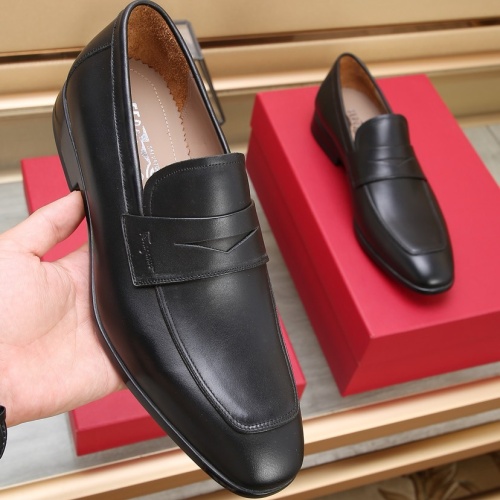 Replica Salvatore Ferragamo Leather Shoes For Men #1179931 $125.00 USD for Wholesale