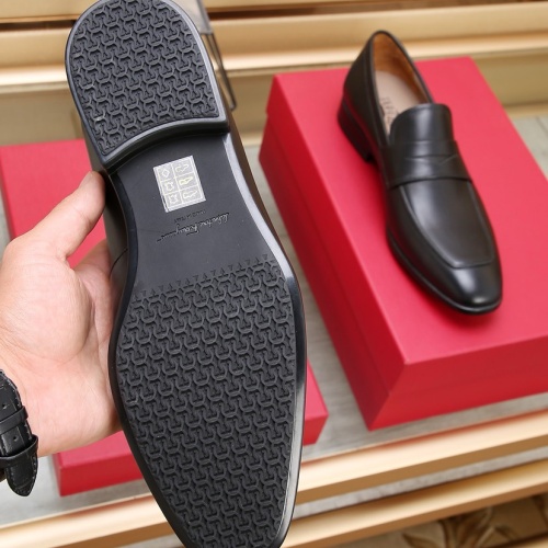 Replica Salvatore Ferragamo Leather Shoes For Men #1179931 $125.00 USD for Wholesale