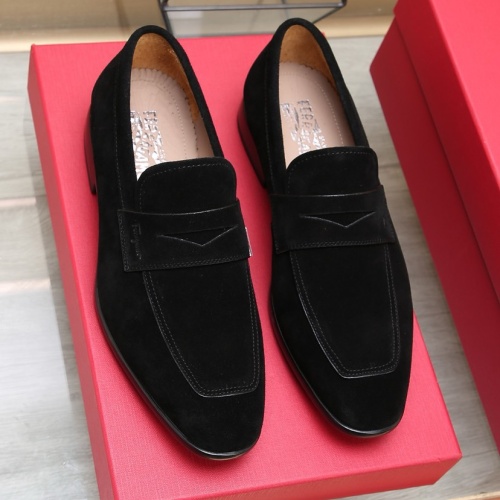 Replica Salvatore Ferragamo Leather Shoes For Men #1179932 $125.00 USD for Wholesale