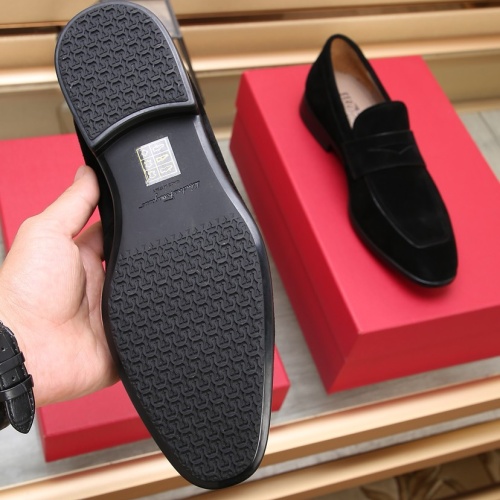 Replica Salvatore Ferragamo Leather Shoes For Men #1179932 $125.00 USD for Wholesale