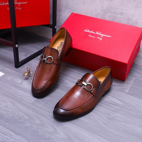Salvatore Ferragamo Leather Shoes For Men #1180032 $92.00 USD, Wholesale Replica Salvatore Ferragamo Leather Shoes