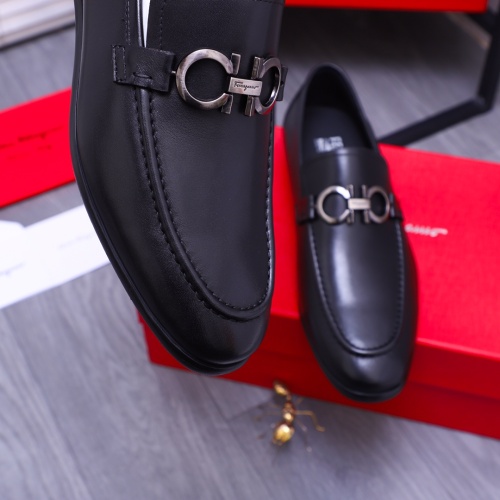 Replica Salvatore Ferragamo Leather Shoes For Men #1180033 $92.00 USD for Wholesale