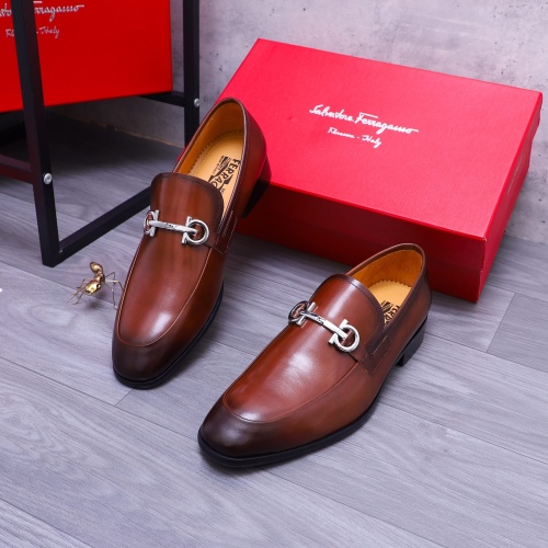Salvatore Ferragamo Leather Shoes For Men #1180035 $96.00 USD, Wholesale Replica Salvatore Ferragamo Leather Shoes