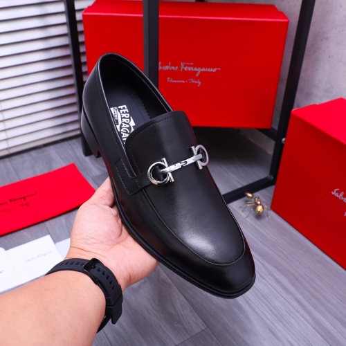 Replica Salvatore Ferragamo Leather Shoes For Men #1180036 $96.00 USD for Wholesale